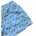 Saint Barth Costume Tinta Unita con Stampa per Bambino SAFARI AZZURRO SAINT BARTH 