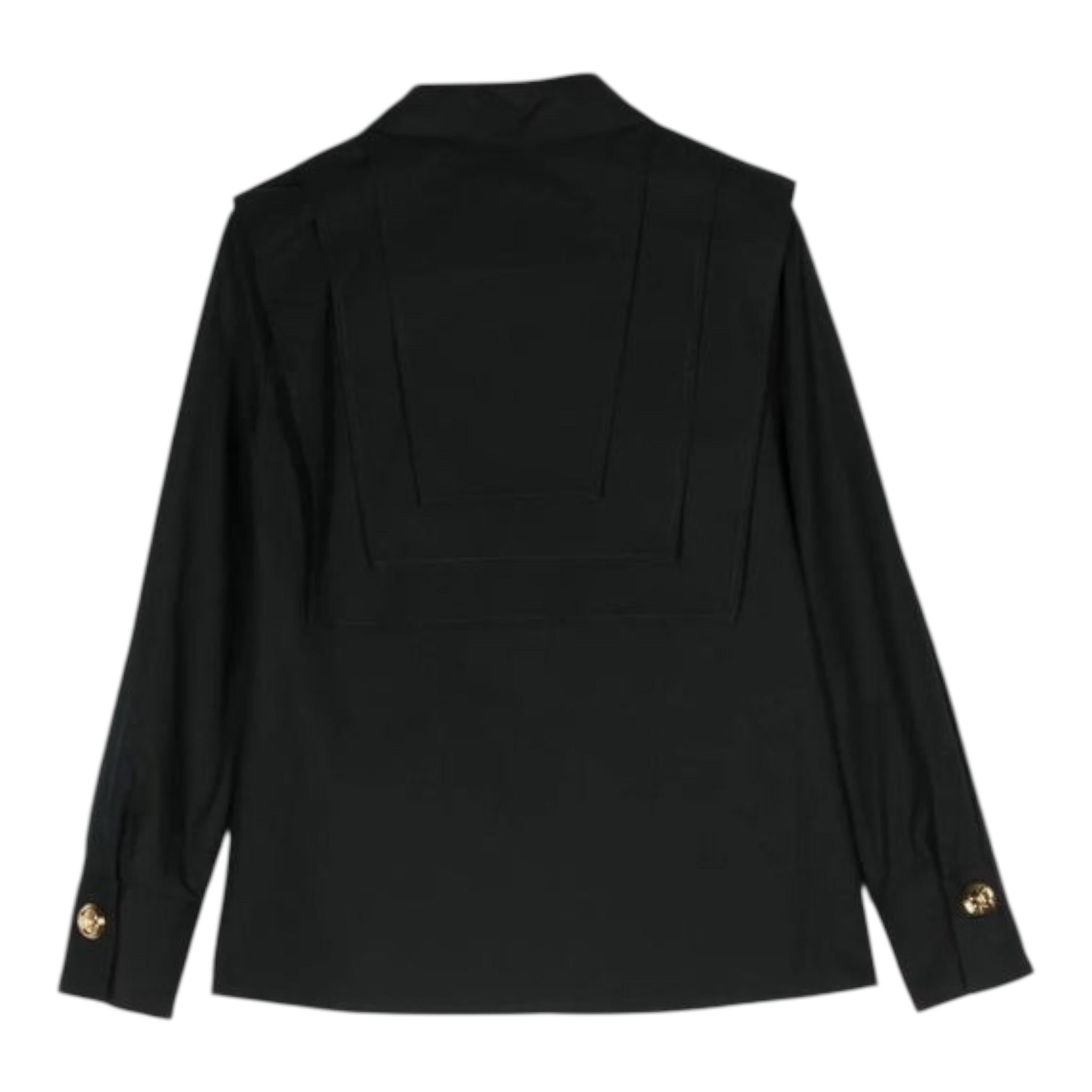 ELISABETTA FRANCHI camicia tinta unita con borchie Nero per Bambina EFCA200 NERO ELISABETTA FRANCHI 