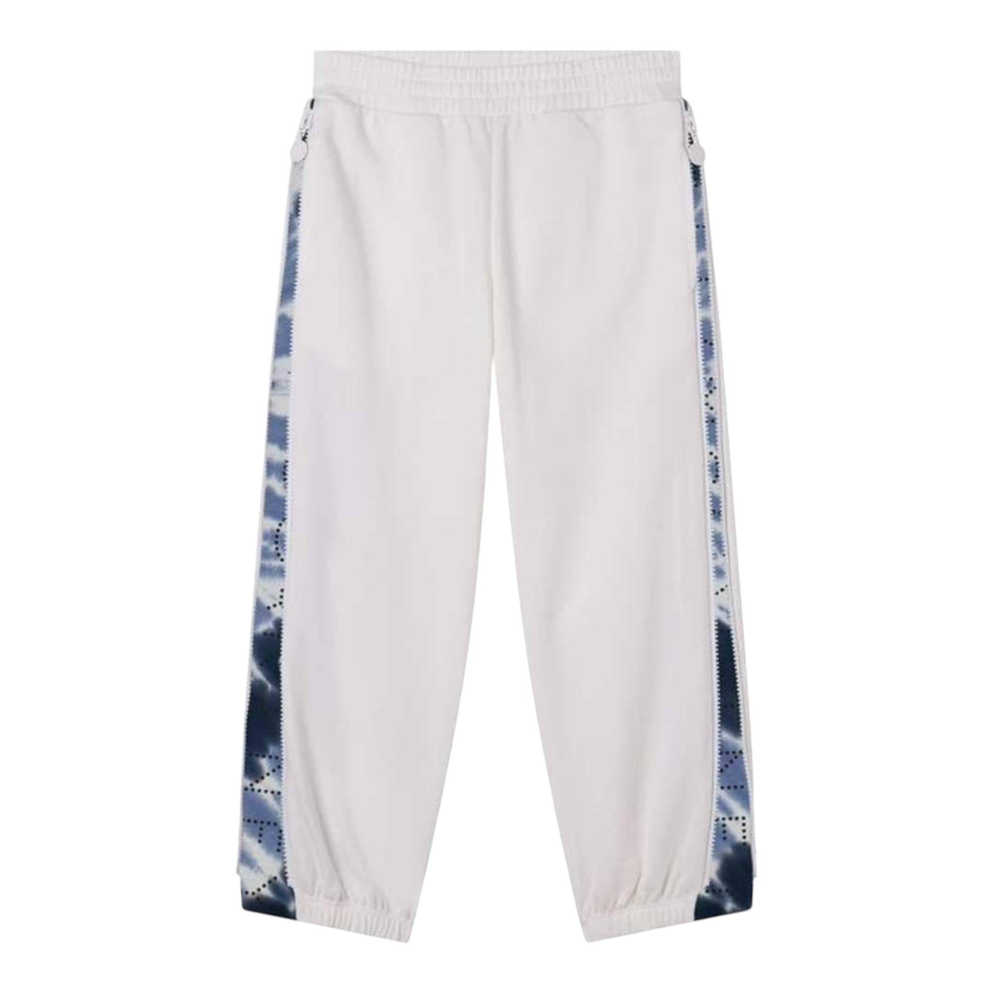 Stella Mccartney Pantalone Tuta Tinta Unita con Zip Laterali per Bambino TW6D30 BIANCO STELLA McCARTNEY 