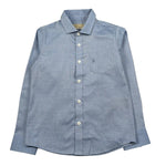 Trussardi Camicia Manica Lunga Tinta Unita per Bambino TBP26136CA AZZURRO TRUSSARDI 