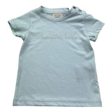 Trussardi T-Shirt Girocollo Tinta Unita con Logo per Neonato TIP26010TS VERDE ACQUA TRUSSARDI 