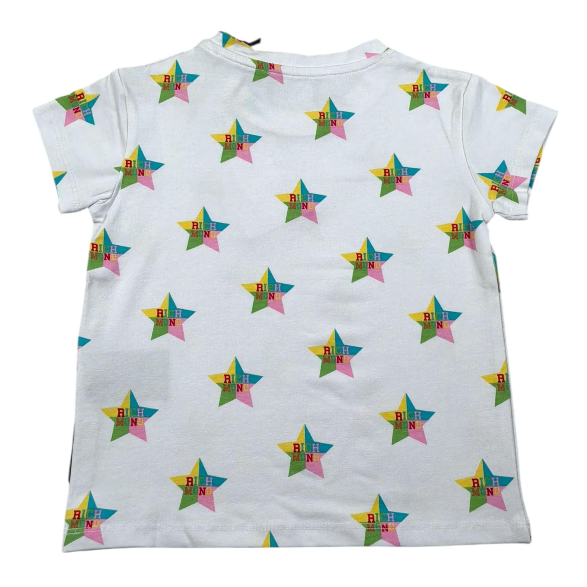 John Richmond T-Shirt Girocollo Tinta Unita con Stampe per Neonata RIP25029TS BIANCO JOHN RICHMOND 