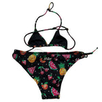 Saint Barth Costume 2 Pezzi Triangolo-Mutandina Tinta Unita per Bambina HOLLY NERO SAINT BARTH 