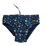 F**K Costume Modello Slip Tinta Unita con Stampa per Bambino FJ244030X13 BLU F**K 