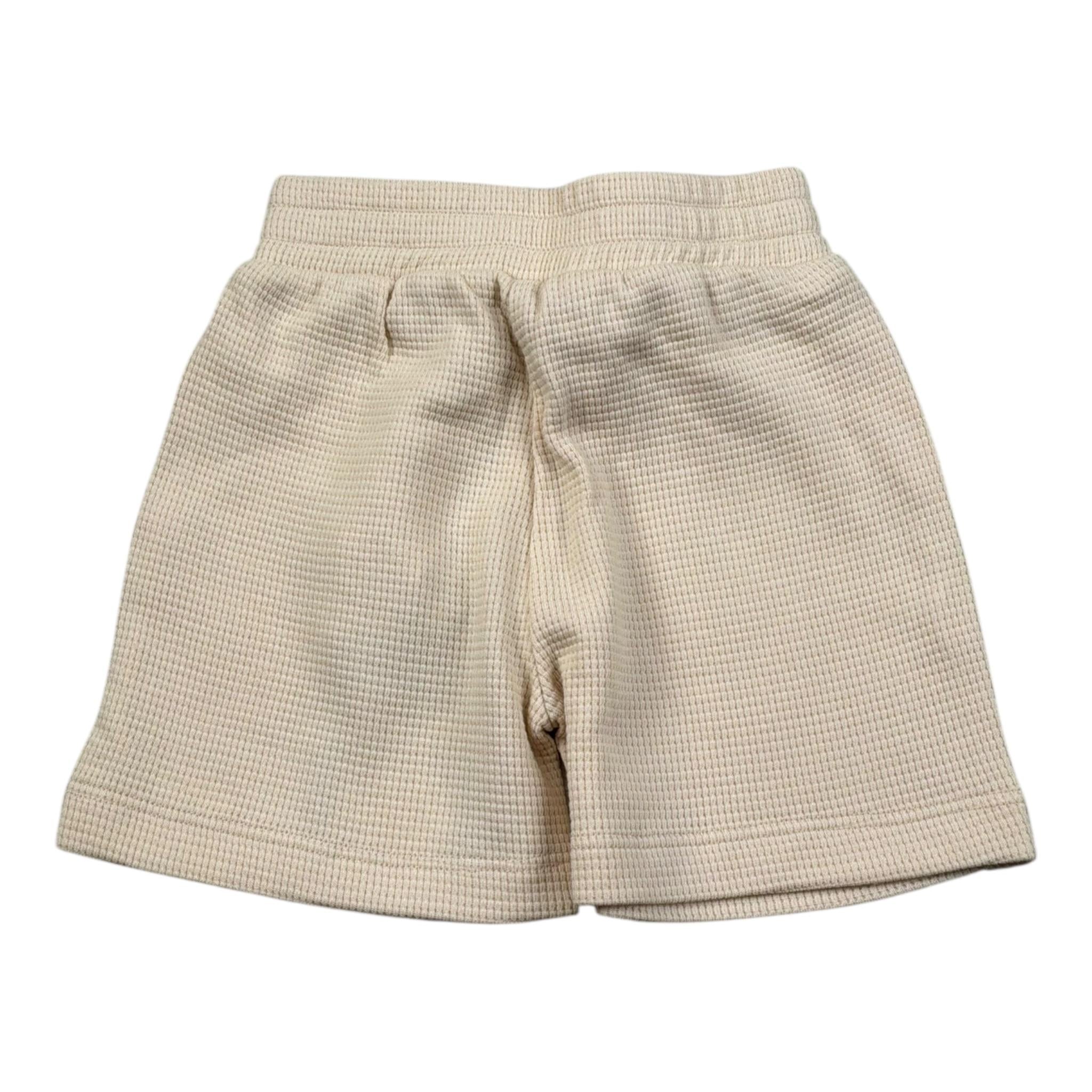 Please Bermuda Tinta Unita con Elastico In Vita per Bambino RE45030B71J BEIGE PLEASE 