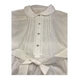 Zhoe & Tobiah Abito Mezza Manica Tiinta Unita con Cinturino per Bambina RT7F BIANCO ZHOE & TOBIAH 