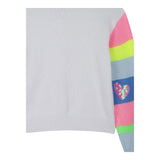 Billieblush Cardigan Tinta Unita con Maniche In Contrasto per Bambina U20881 BIANCO BillIEBLUSH 