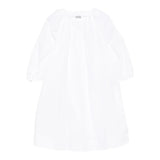 Simonetta Abit Manica Lunga Tinta Unita con Sampa per Bambina SW1B53L BIANCO SIMONETTA 