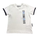 Bikkembergs T-Shirt Tinta Unita con Stampa per Neonato BK3433 BIANCO BiKKEMBERGS 