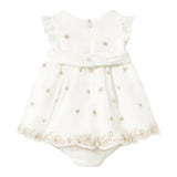 Mayoral Abito Tinta Unita con Stampa per Neonata 1856 BIANCO MAYORAL 