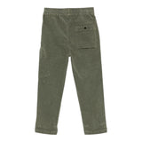 C.P. COMPANY pantalone tinta unita cn camoscio con elastico in vita Verde per Bambino CUP00I VERDE C.P. COMPANY 