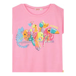 Billieblush T-Shirt Tinta Unita con Brillantini per Bambina U21058J ROSA BillIEBLUSH 