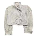 NAIDA camicia manica lunga tinta unita Bianco per Bambina NACA133 BIANCO NAIDA 