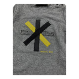 MANUEL RITZ shirt girocollo tinta unita con logo Grigio per Neonato MR1863 GRIGIO MANUEL RITZ 