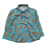 Manuel Ritz Camicia Manica Lunga Tinta Unita con Stampe per Neonato MR3099 AZZURRO MANUEL RITZ 