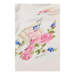 Monnalisa T-Shirt Girocollo Tinta Unita con Stampa per Bambina 113609SL BIANCO MONNALISA 