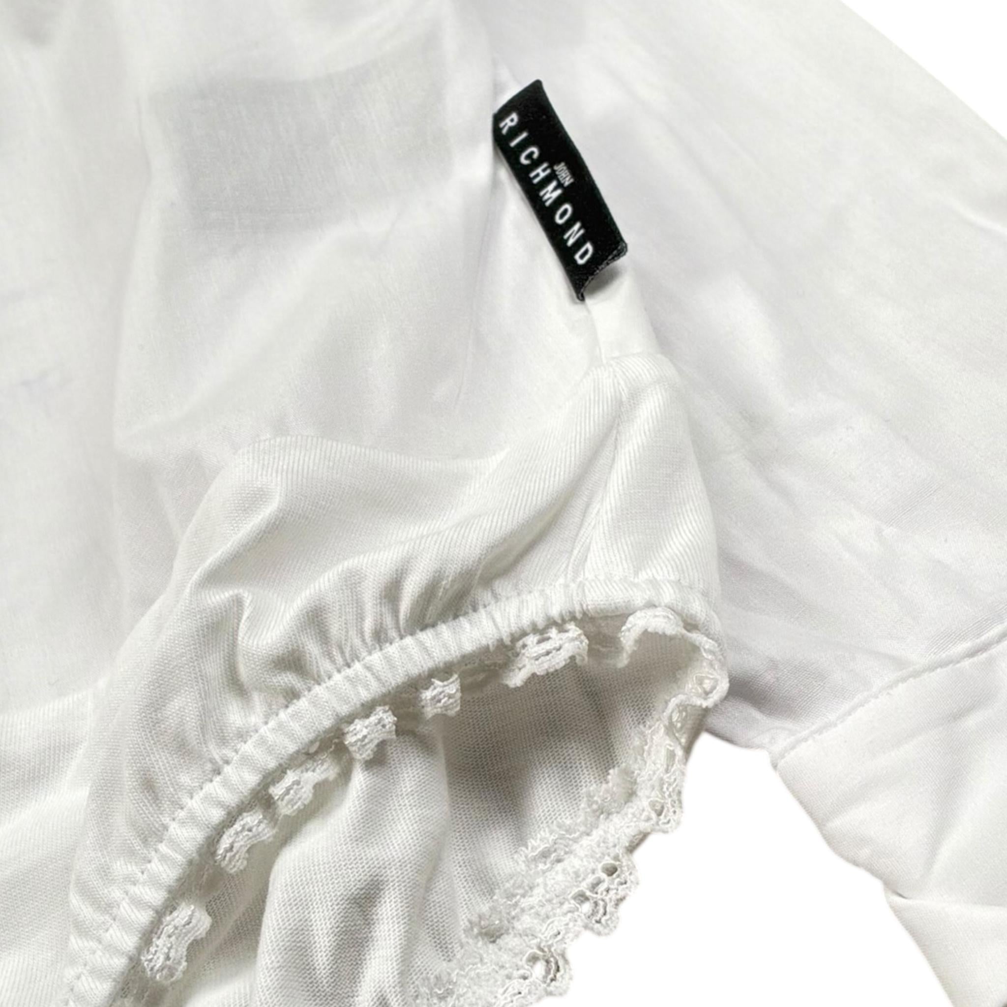 John Richmond Camicia Modello Body Tinta Unita per Bambina RGP26040CB BIANCO JOHN RICHMOND 