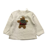 Y-CLU maglia tinta unita girocollo con stampa Panna per Neonata YN20704 PANNA Y-CLU 