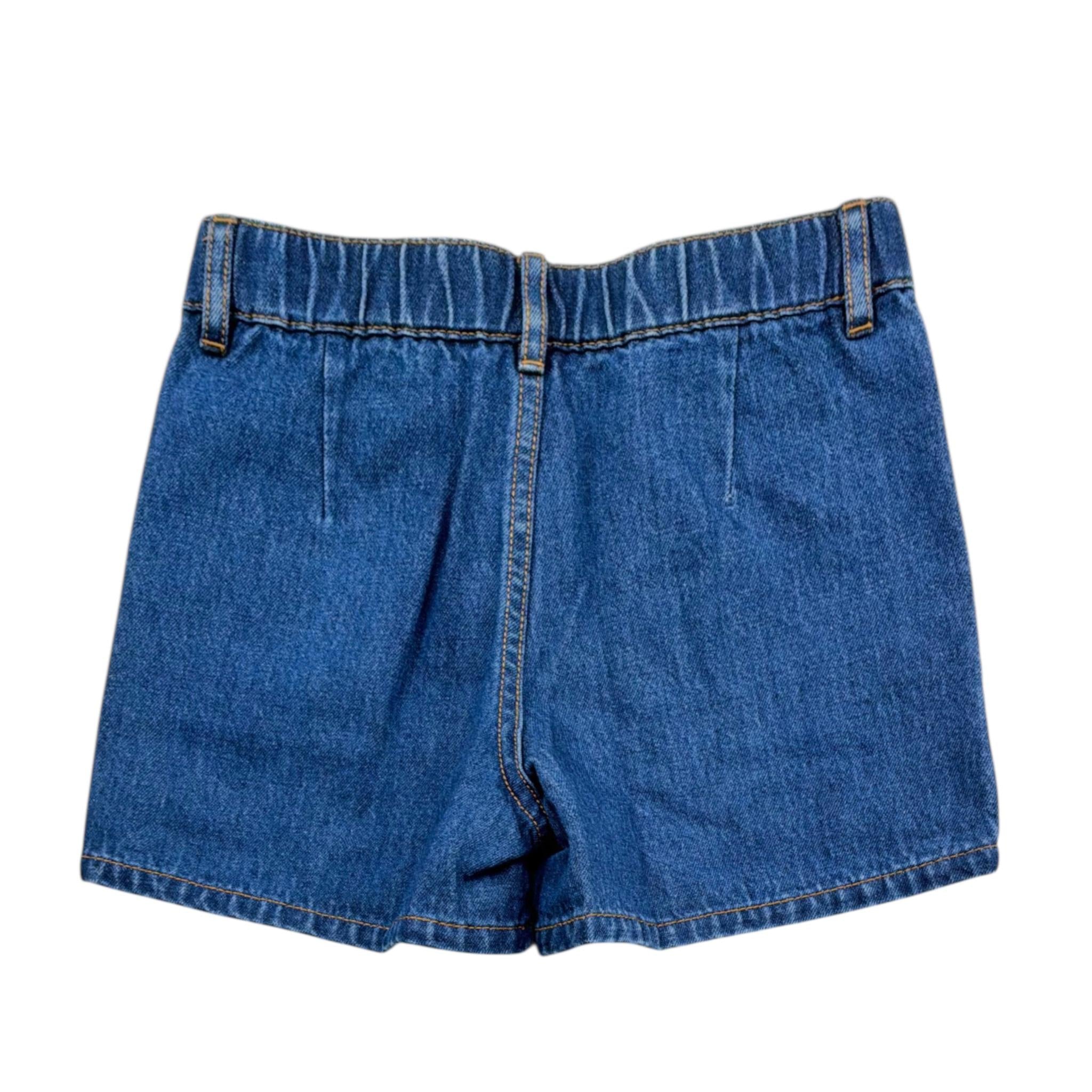 Moschino T-Shirt Modello Crop Tinta Unita con Stampa- Shorts per Bambina HDG01K BIANCO MOSCHINO 