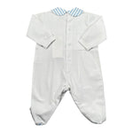 Marlu' Tutina Tinta Unita con Applicazioni per Neonato EC6514 BIANCO MARLU' 