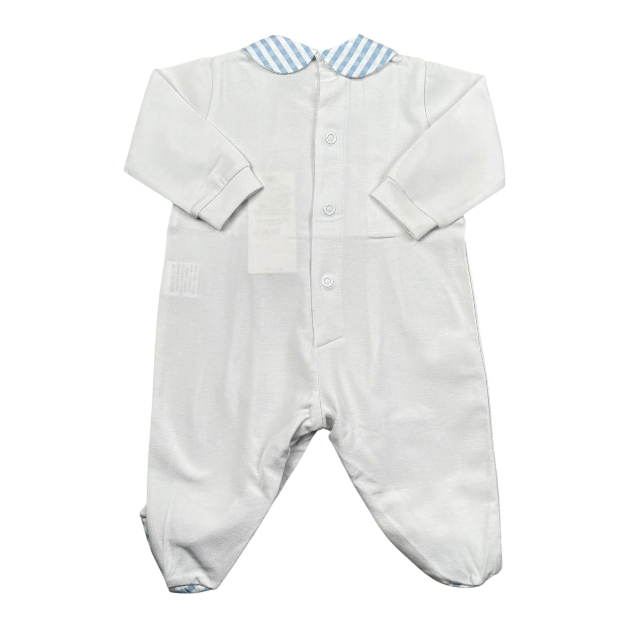 Marlu' Tutina Tinta Unita con Applicazioni per Neonato EC6514 BIANCO MARLU' 