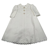 Raffaella Abito Cerimonia Tinta Unita Mezza Manica per Bambina AUDREY BIANCO RAFFAELLA 