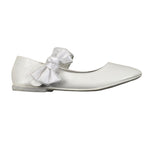 Les Gamins Ballerina Tinta Unita con Fiocco per Bambina 9073 BIANCO LES GAMINS 
