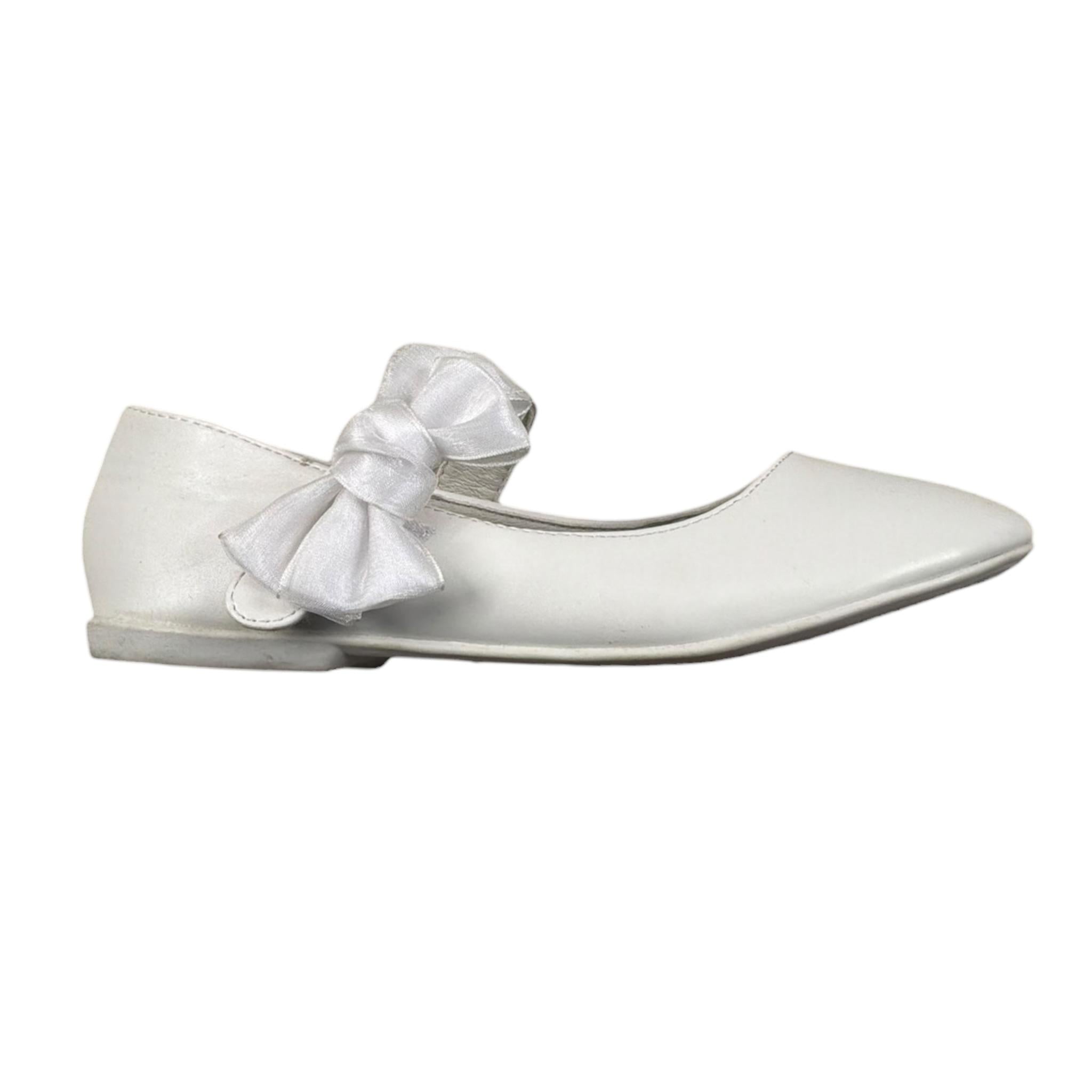 Les Gamins Ballerina Tinta Unita con Fiocco per Bambina 9073 BIANCO LES GAMINS 