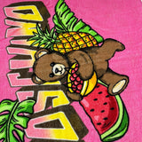 Moschino Telo Mare Tinta Unita con Stampa per Neonata HTX01B FUXIA MOSCHINO 