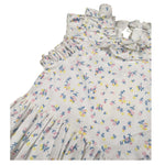 A' La Page Abito Manica Lunga Tinta Unita Fantasia Floreale per Bambina AL26 BIANCO A' LA PAGE 