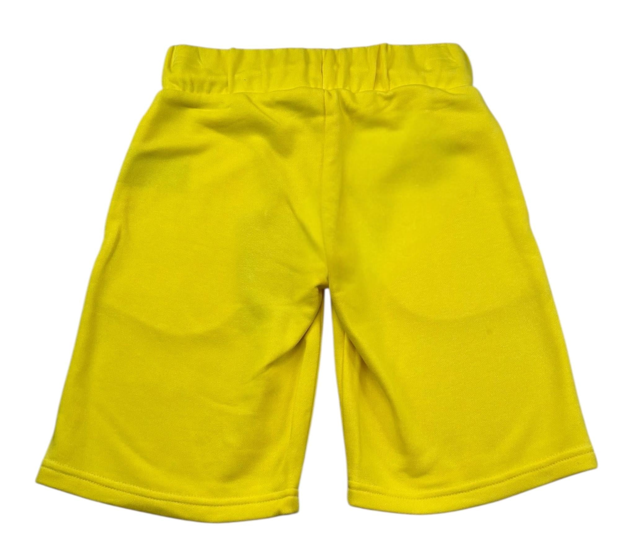 John Richmond Bermuda Tuta Tinta Unita con Logo per Bambino RBP26010BE GIALLO JOHN RICHMOND 