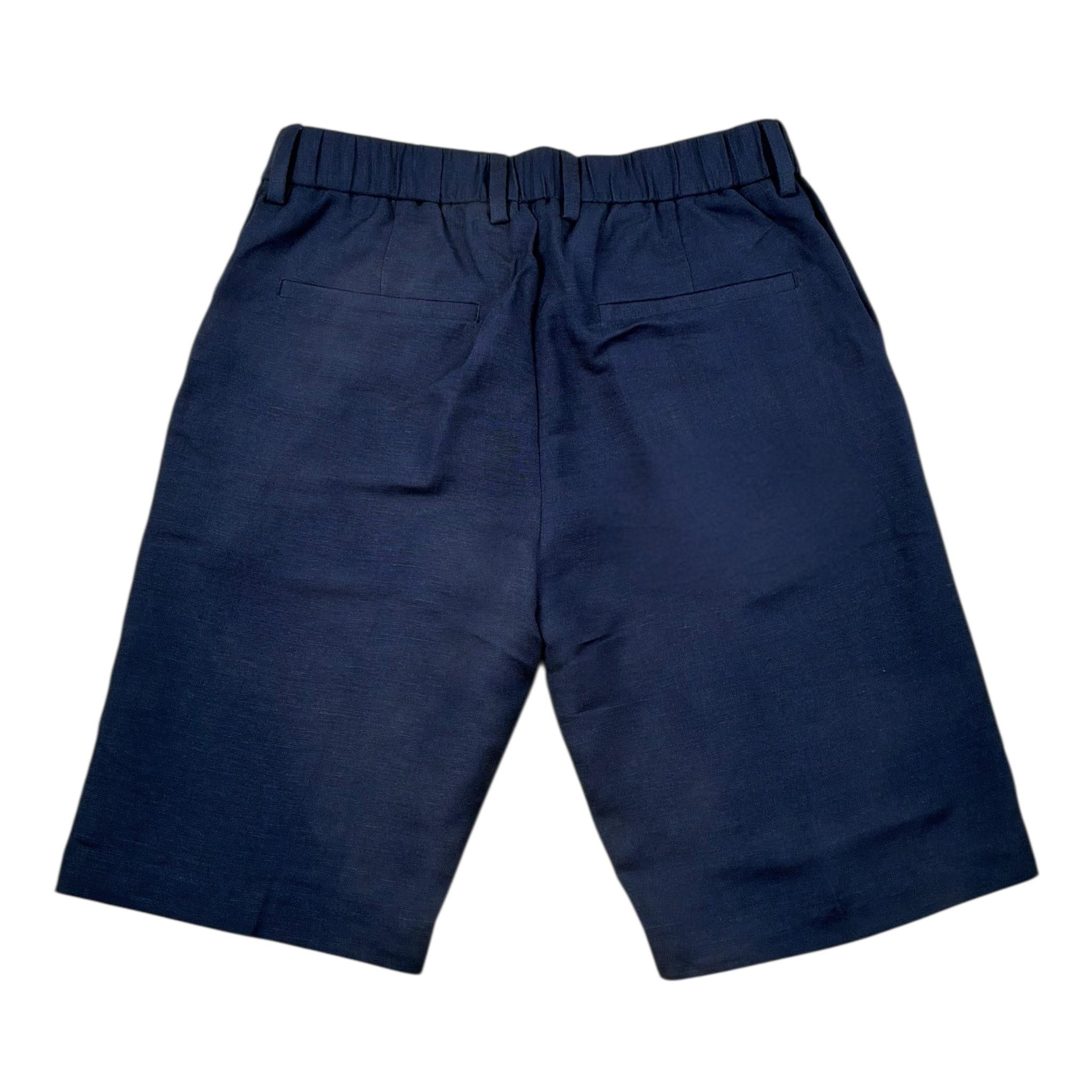 Antony Morato Bermuda Tinta Unita con Elastico In Vita per Bambino MKSH00088 BLU ANTONY MORATO 