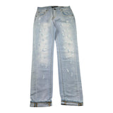 Patriot Jeans Tinta Unita con Strappi per Bambino PJ5S2SPBK39 AZZURRO PATRIOT 