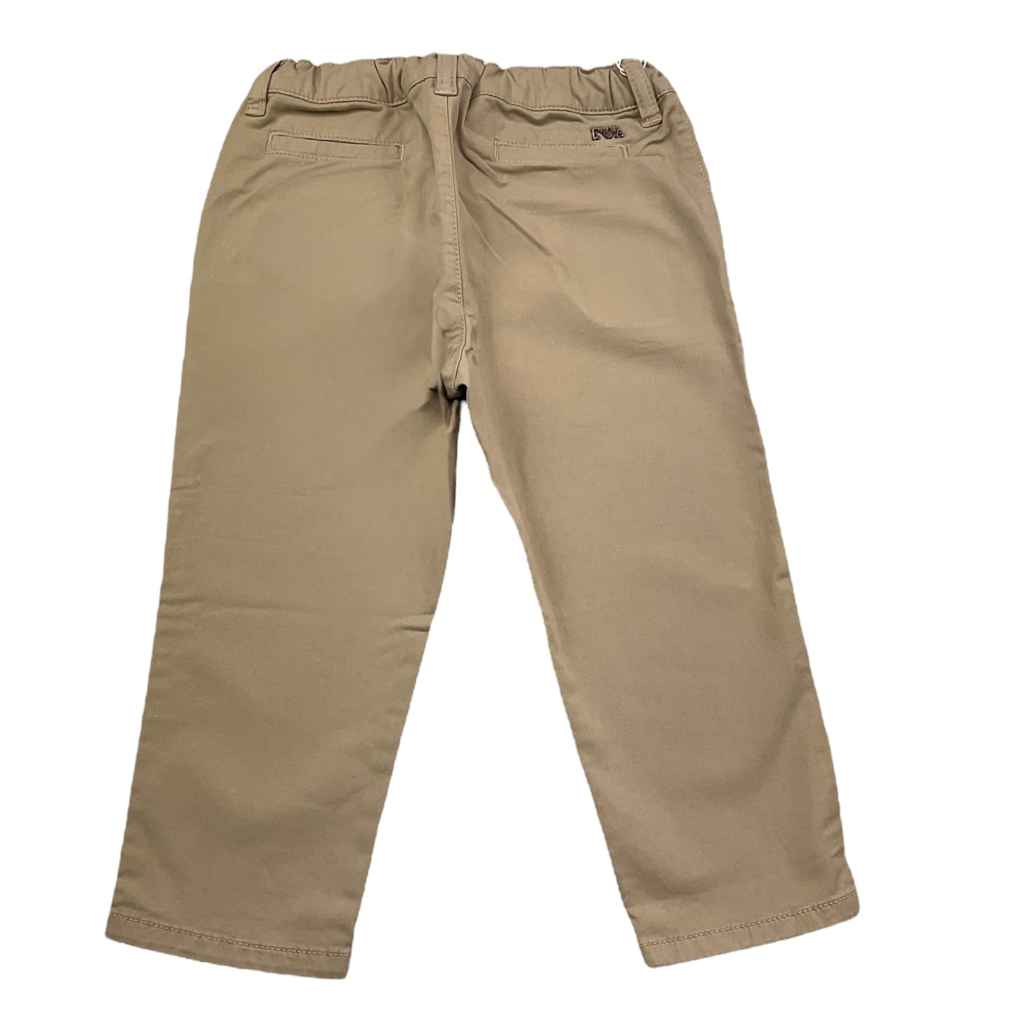 Emporio Armani Pantalone Tinta Unita con Girovita Regolabile per Neonato 8NHP60 SABBIA EMPORIO ARMANI 