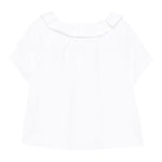 Il Gufo Camicia Mezza Manica Tinta Unita per Bambina P25CC107R0004X BIANCO IL GUFO 
