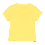 Moschino T-Shirt Girocollo Tinta Unita con Orso per Neonato MNM047XX GIALLO MOSCHINO 
