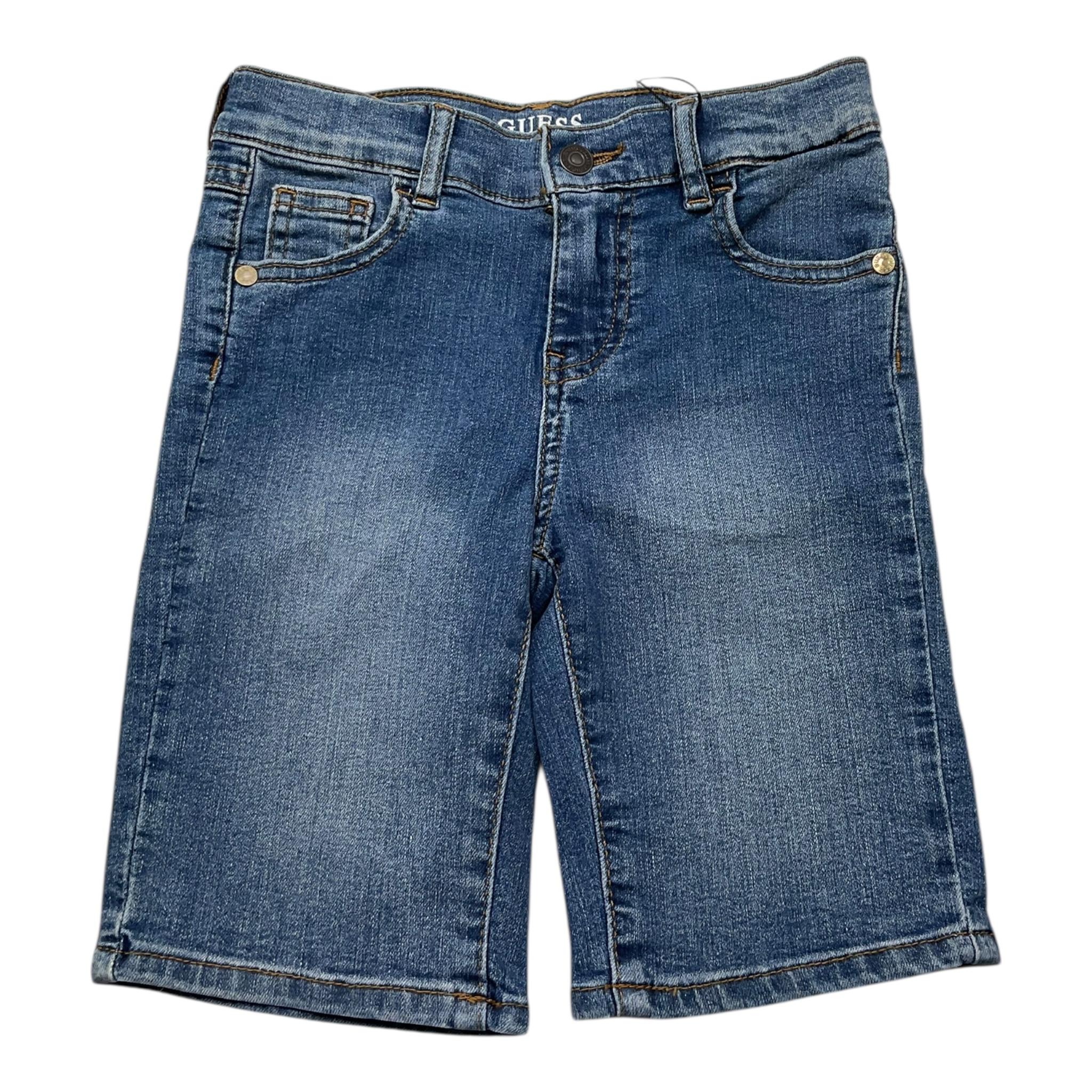 Guess Bermuda In Denim Tinta Unita con Girovita Regolabile per Bambino N0BD99D4H20 BLU GUESS 