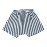 Petit Indi Bermuda Bicolore con Elastico In Vita per Neonato BERRIG BIANCO/AZZURRO PETIT INDI 