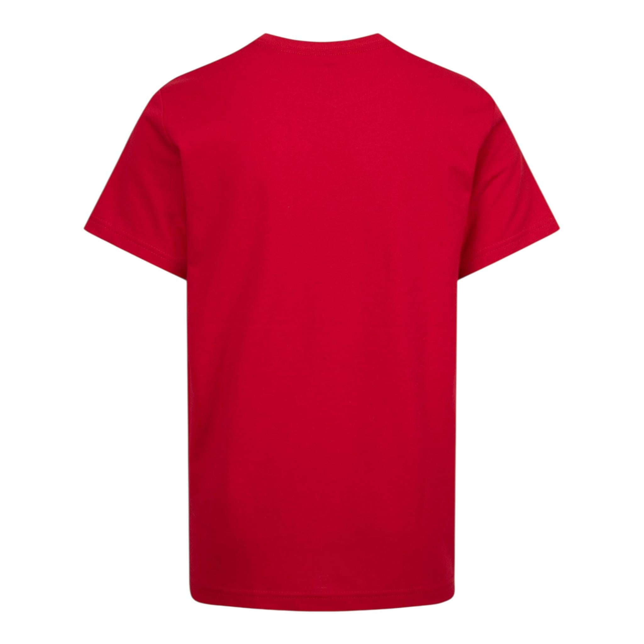 Jordan T-Shirt Girocollo Tinta Unita con Logo per Bambino 85D266 ROSSO JORDAN 