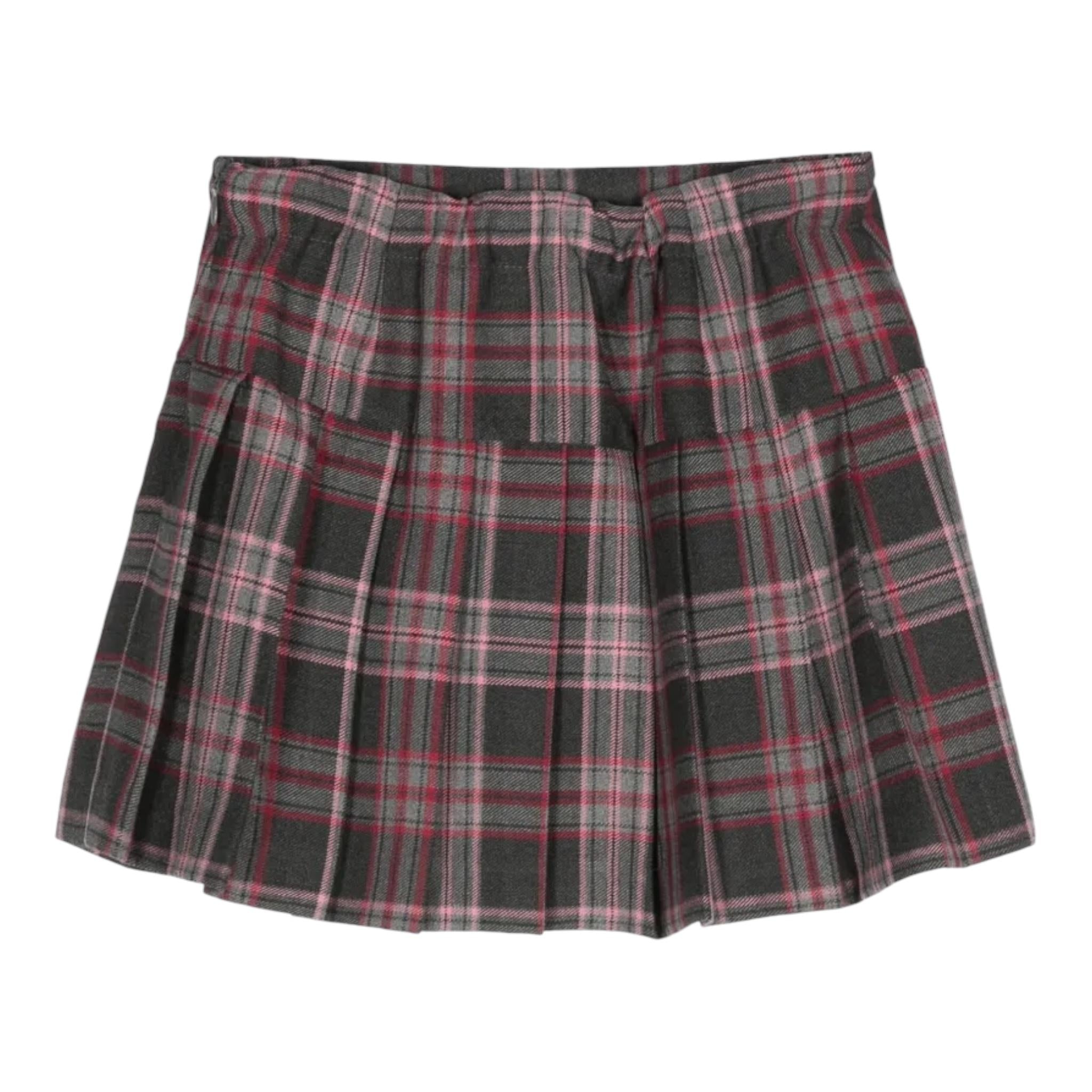 IL GUFO gonan tinta unita con fantasia a quadri Grigio per Bambina A24GN209W3067 GRIGIO IL GUFO 