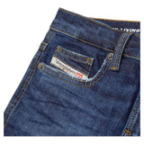 Diesel Jeans Tinta Unita con Girovita Regolabile per Bambino J00809XX BLU DIESEL 