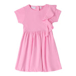 Sarabanda Abito Mezza Manica Tinta Unita per Neonata 0B231 ROSA SARABANDA 