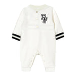 ELISABETTA FRANCHI tutina manica lunga tinta unita con logo Panna per Neonata ENTU116 PANNA ELISABETTA FRANCHI 