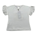 J.O. Milano T-Shirt Girocollo Tinta Unita con Stampa per Neonata 576P5N BIANCO J.O. MILANO 