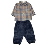 LALALU' completo 2 pezzi camicia-pantalone Blu per Neonato CTL03N BLU LALALU' 