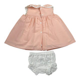Valentina Bebes Set Abito-Coulotte Tinta Unita per Neonata LOVE9 PESCA VALENTINA BEBES 