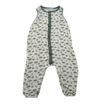 Calamaro Tutina Giromanica Tinta Unita con Stampe per Neonato 32366 PANNA CALAMARO 