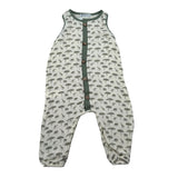 Calamaro Tutina Giromanica Tinta Unita con Stampe per Neonato 32366 PANNA CALAMARO 