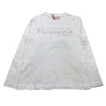 MARIUCCIA shirt girocollo tinta unita con stampa brillantinata Bianco per Bambina MBFW23T209X BIANCO MARIUCCIA 
