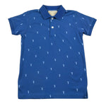 Trussardi Polo Mezza Manica Tinta Unita con Loghi per Bambino TBP26106PO BLU TRUSSARDI 